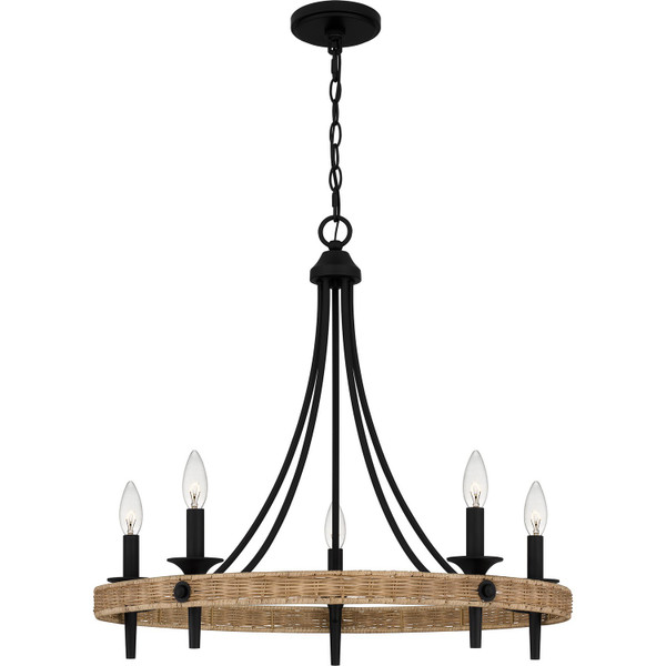 Quoizel - CNI5026MBK - Five Light Chandelier - Catania - Matte Black