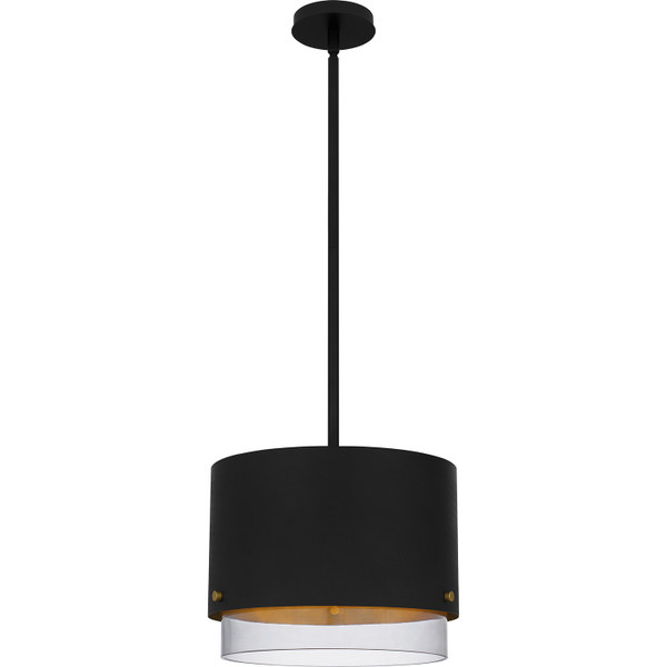 Quoizel - EIO1814MBK - Three Light Pendant - Elio - Matte Black