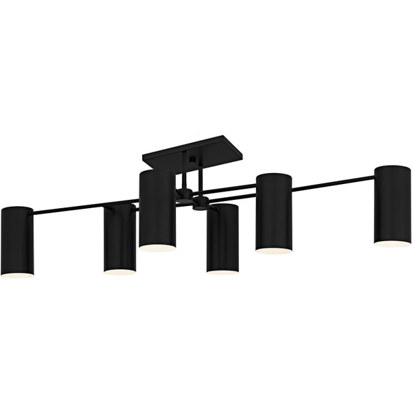 Quoizel - FLD1750MBK - Six Light Semi-Flush Mount - Foreland - Matte Black