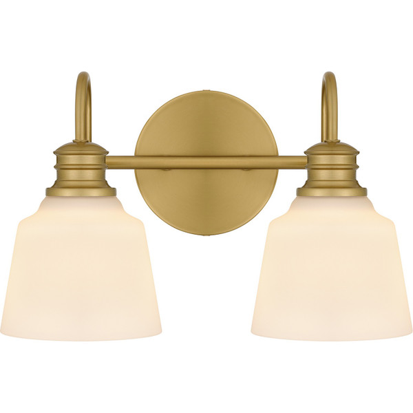 Quoizel - HIN8614AB - Two Light Bath - Hinton - Aged Brass