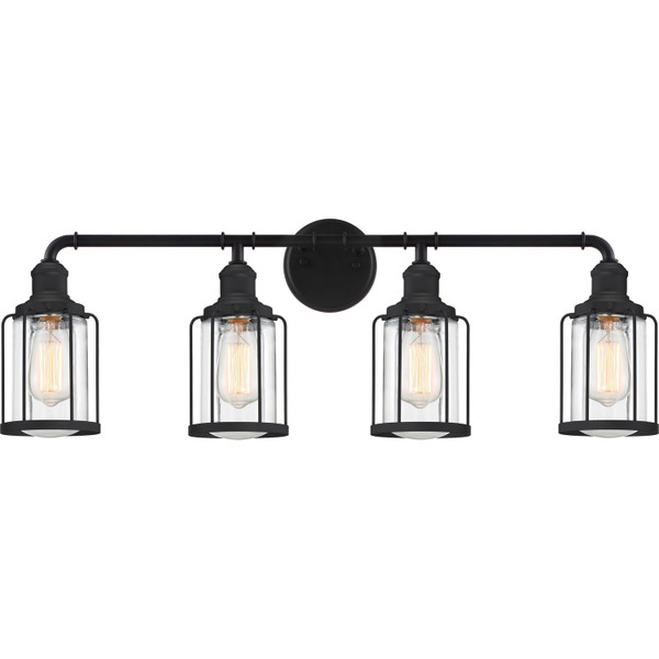Quoizel - LUD8634EK - Four Light Bath - Ludlow - Earth Black