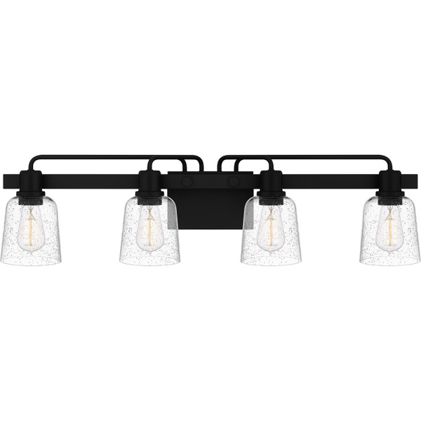 Quoizel - LYD8634MBK - Four Light Bath - Lydia - Matte Black