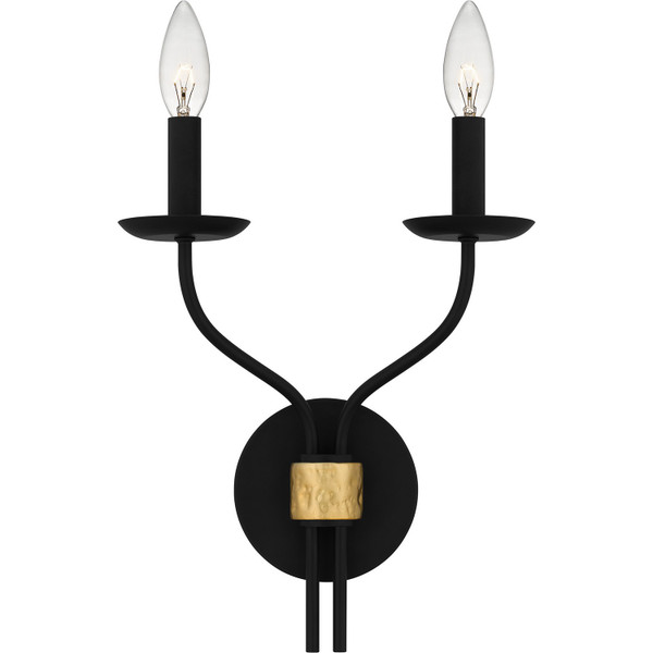 Quoizel - MAG8711MBK - Two Light Wall Sconce - Margaret - Matte Black