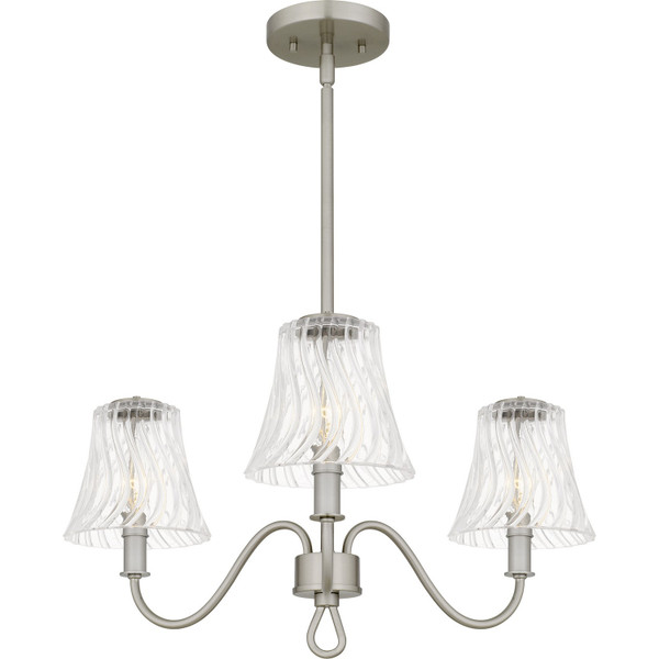 Quoizel - MCK5022BN - Three Light Chandelier - McKinney - Brushed Nickel