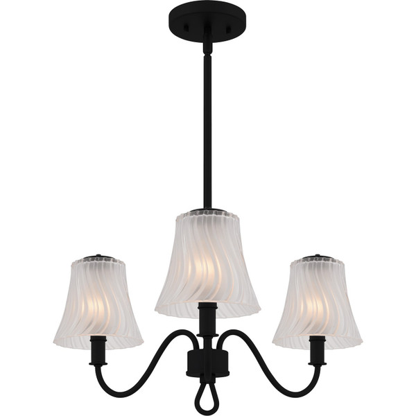 Quoizel - MCK5022MBK - Three Light Chandelier - McKinney - Matte Black