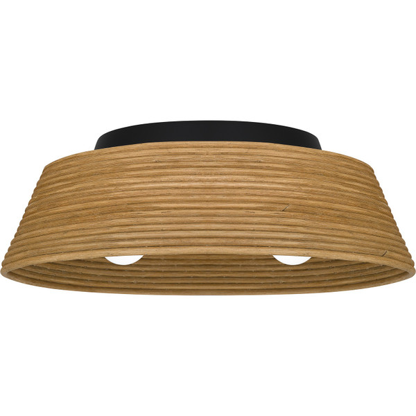 Quoizel - QFL6167MBK - Three Light Flush Mount - Quoizel Flush Mount - Matte Black