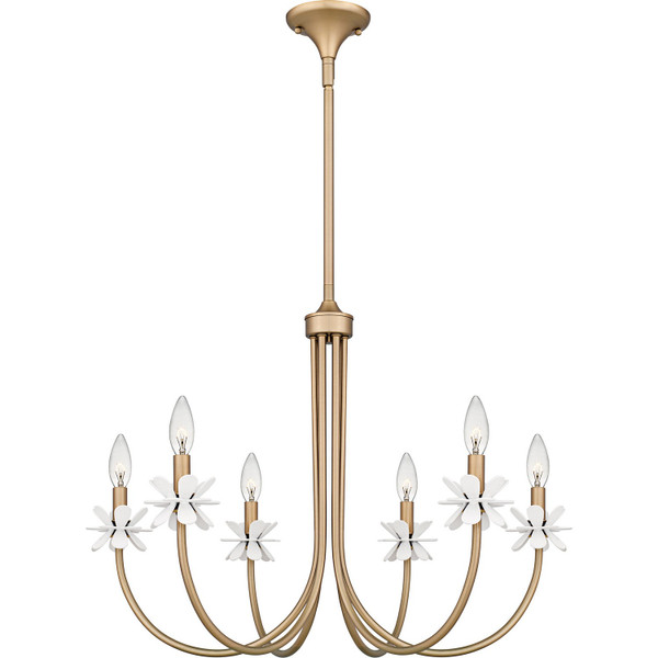 Quoizel - REY5030BGD - Six Light Chandelier - Remy - Bronze Gold