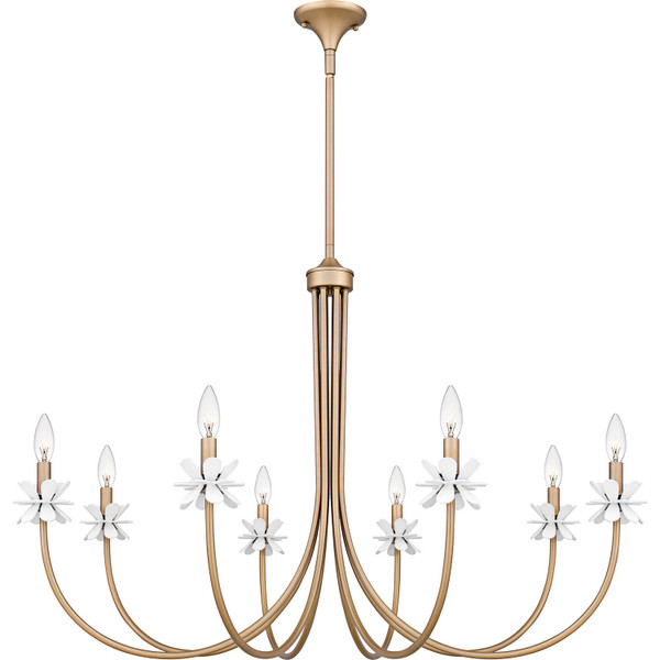 Quoizel - REY5042BGD - Eight Light Chandelier - Remy - Bronze Gold