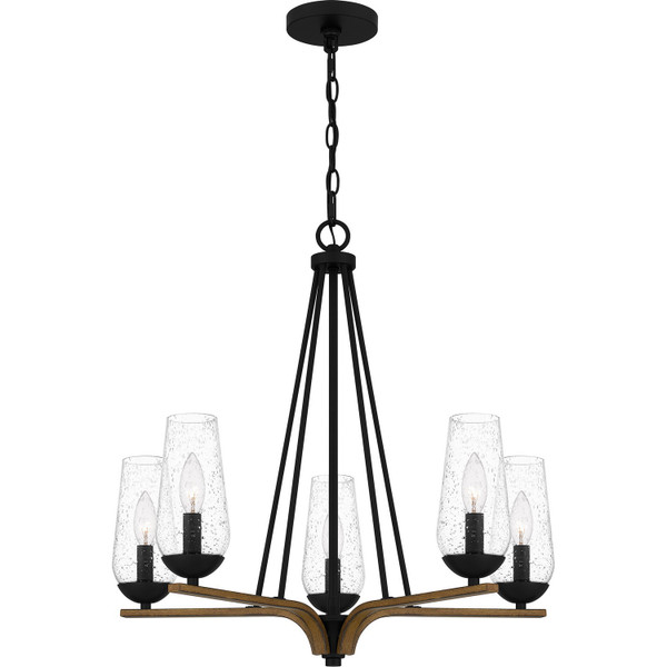 Quoizel - ROC5025MBK - Five Light Chandelier - Rochester - Matte Black