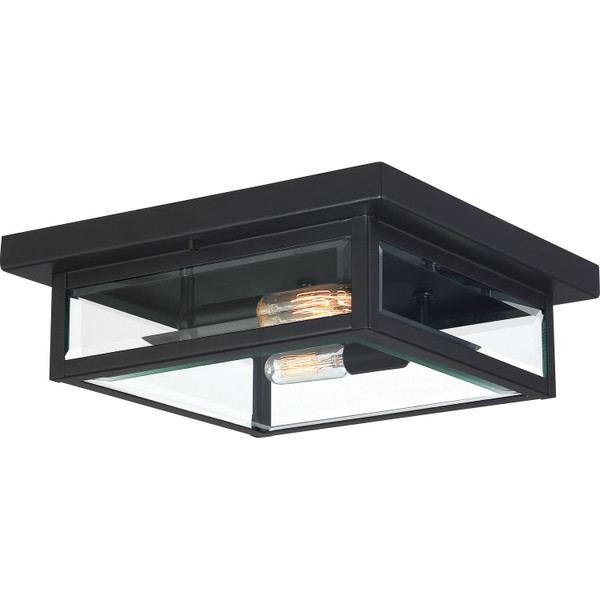 Quoizel - WVR1312EK - Two Light Flush Mount - Westover - Earth Black