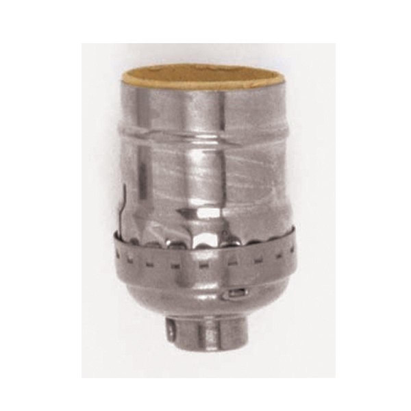 Satco - 80-1178 - Short Keyless Socket - Polished Nickel