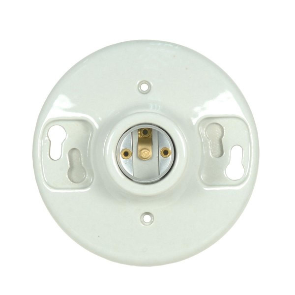Satco - 80-1648 - Ceiling Receptacle - Glazed