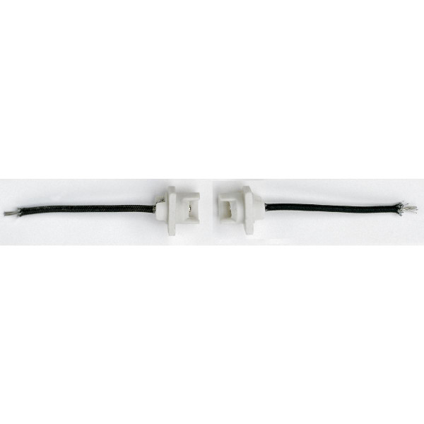 Satco - 90-474 - Double Ended Halogen Socket Set - White