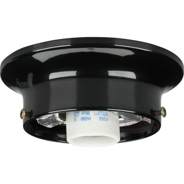 Satco - 90-724 - Wired Holder - Black