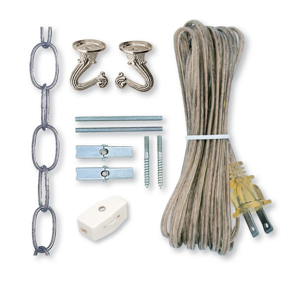 Satco - S70-489 - Swag Lite Kit - Nickel