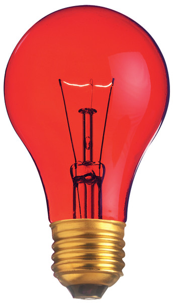 Satco - S6080 - Light Bulb - Transparent Red