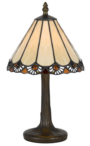 Cal Lighting - BO-2382AC - One Light Accent Table - Tiffany - Antique Brass