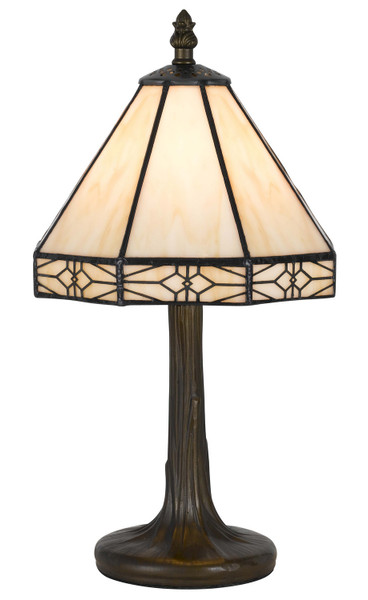 Cal Lighting - BO-2385AC - One Light Accent Table - Tiffany - Antique Brass