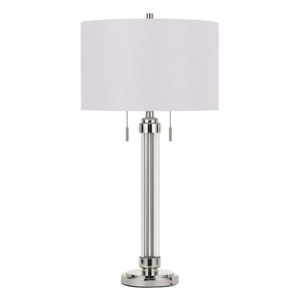 Cal Lighting - BO-2829TB - Two Light Table Lamp - Montilla - Brushed Steel