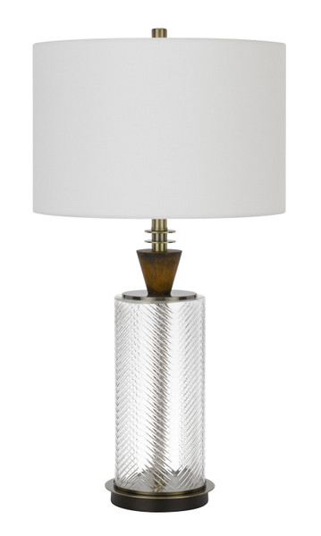 Cal Lighting - BO-2987TB - One Light Table Lamp - Sherwood - Glass/Dark Bronze