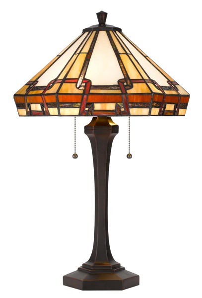 Cal Lighting - BO-3016TB - Two Light Table Lamp - Tiffany - Tiffany