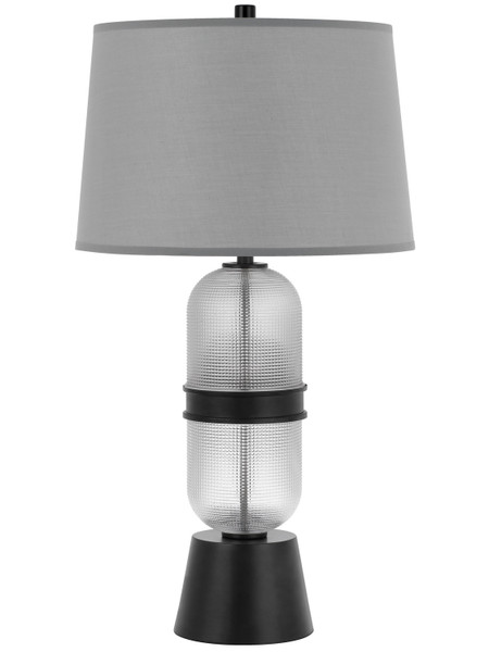 Cal Lighting - BO-3221TB - Two Light Table Lamp - Sesto - Frosted Glass/Black