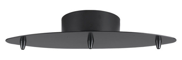 Cal Lighting - CP-3L-LOW-BK - Three Lights Line Canopy For Low Voltage Pendants - Canopy - Black
