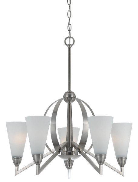 Cal Lighting - FX-3508/5 - Five Light Chandelier - Canroe - Brushed Steel
