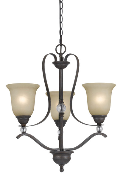 Cal Lighting - FX-3530/3 - Three Light Chandelier - Riverton - Dark Bronze