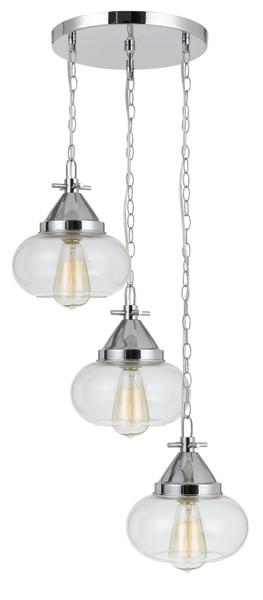 Cal Lighting - FX-3624-3P - Three Light Pendant - Maywood - Chrome