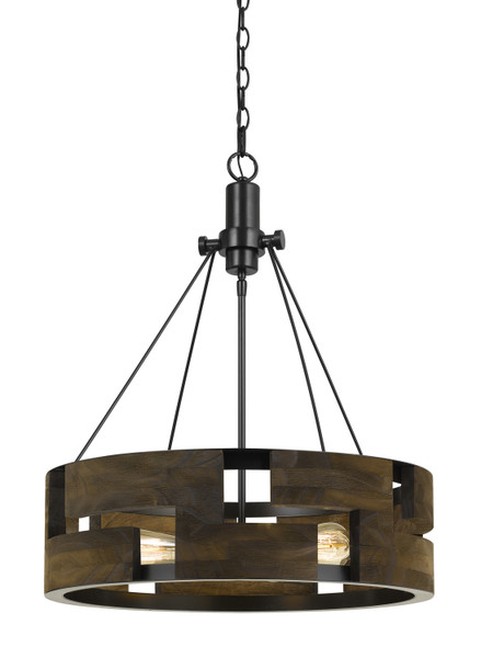 Cal Lighting - FX-3670-3 - Three Light Chandelier - Bradford - Smoky Wood
