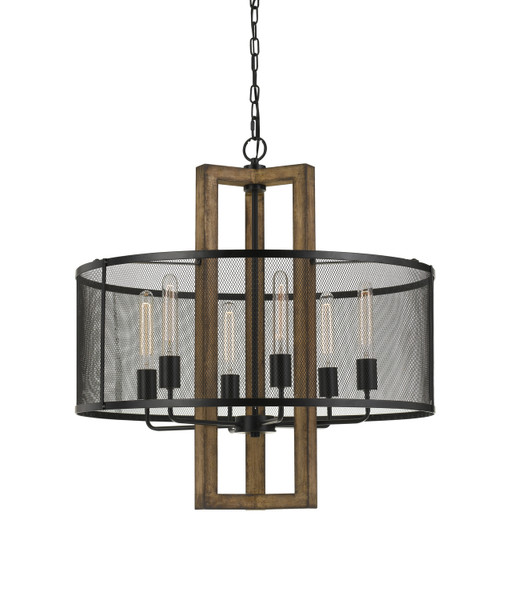 Cal Lighting - FX-3678-6 - Six Light Chandelier - Monza - Wood