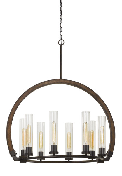Cal Lighting - FX-3691-8 - Eight Light Chandelier - Sulmona - Oak/Iron
