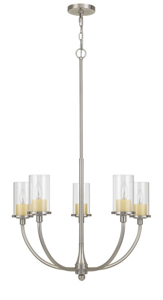 Cal Lighting - FX-3714-5 - Five Light Chandelier - Jervis - Brushed Steel