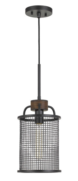 Cal Lighting - FX-3720-1 - One Light Chandelier - Aberdeen - Bronze/Wood