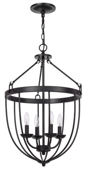 Cal Lighting - FX-3762-4 - Four Light Chandelier - Grafton - Matte Black