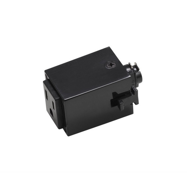 Cal Lighting - HT-277-BK - Outlet Adaptor (3 Wires) - Cal Track - Black