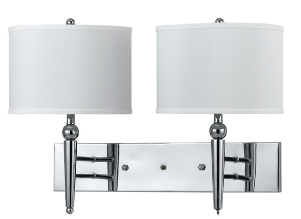 Cal Lighting - LA-2007W2L-1CH - Two Light Wall Lamp - 60W X 2 Metal Wall Lamp - Chrome