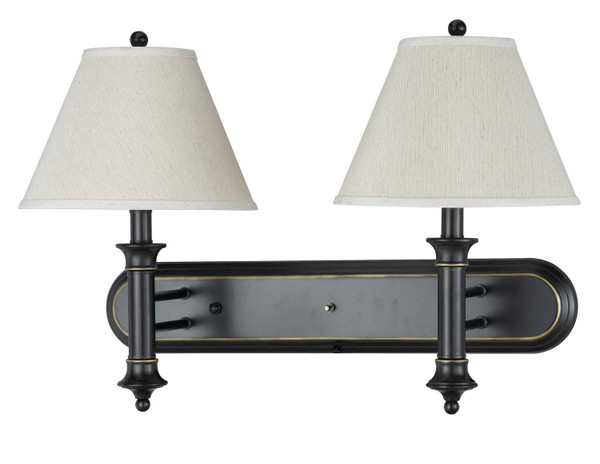 Cal Lighting - LA-60007W2L-1R - Two Light Wall Lamp - HOTEL - Dark Bronze