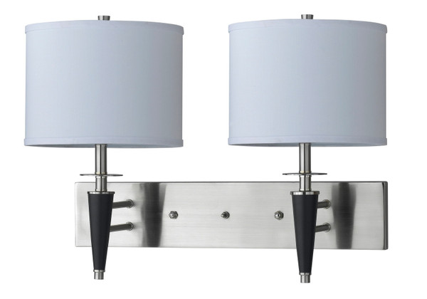 Cal Lighting - LA-8002W2L-1BS - Two Light Wall Lamp - Hotel - Brushed Steel