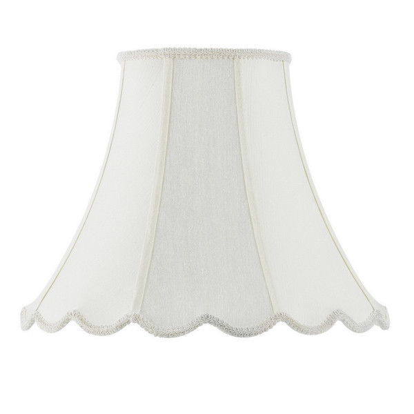 Cal Lighting - SH-8105/18-EG - Shade - PIPED SCALLOP BELL - Eggshell