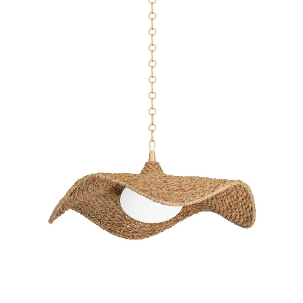 Corbett Lighting - 347-44-VGL - One Light Chandelier - Levene - Vintage Gold Leaf