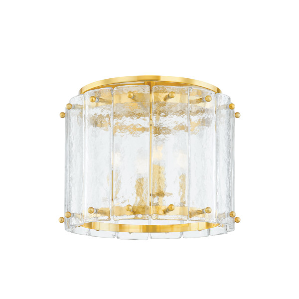 Corbett Lighting - 375-17-VPB - Four Light Flush Mount - Rio - Vintage Polished Brass