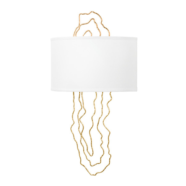 Corbett Lighting - 404-02-VGL - Two Light Wall Sconce - 5th Avenue - Vintage Gold Leaf