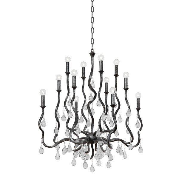 Corbett Lighting - 414-34-BSL - 12 Light Chandelier - Aveline - Black