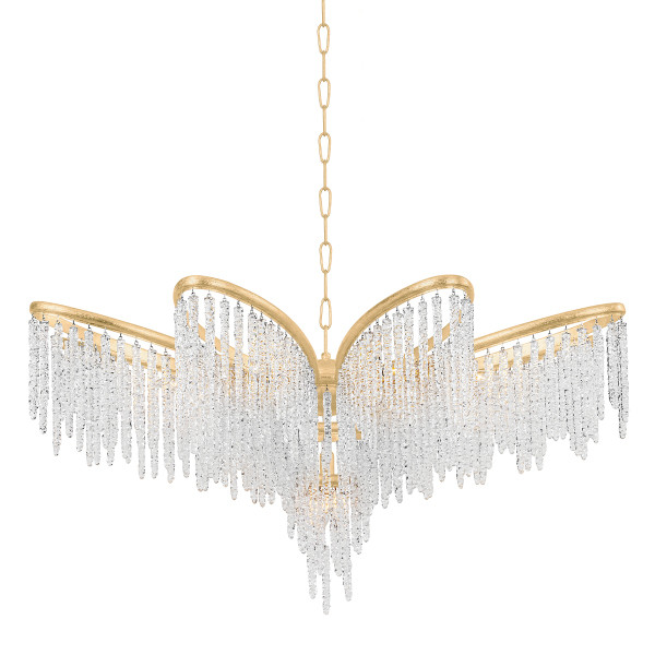Corbett Lighting - 415-48-GL - Nine Light Chandelier - Pandora - Gold Leaf