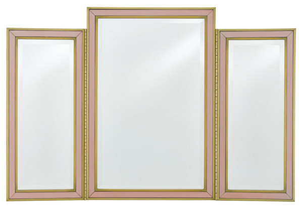 Currey and Company - 1000-0024 - Mirror - Arden Collection - Silver Peony/Satin Brass/Mirror
