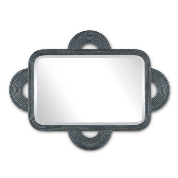Currey and Company - 1000-0126 - Mirror - Santos - Vintage Navy