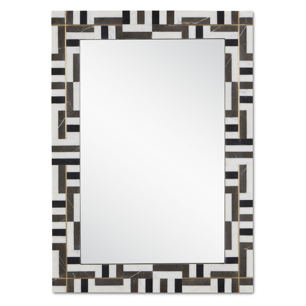 Currey and Company - 1000-0138 - Mirror - Gentry - Natural/Brass
