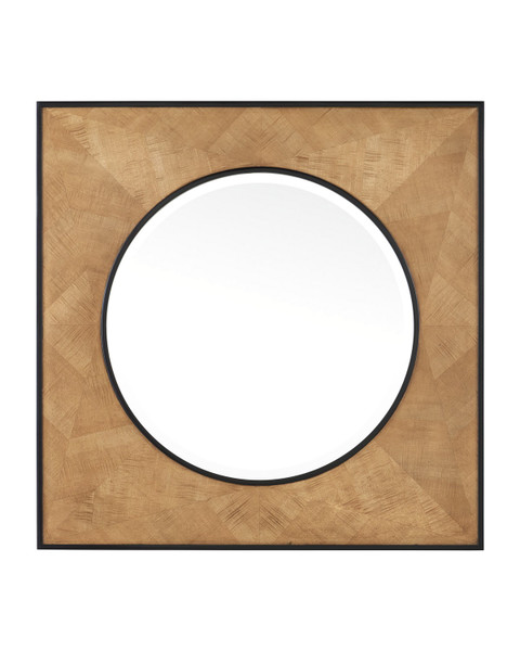 Currey and Company - 1000-0147 - Mirror - Kallista - Taupe/Caviar Black